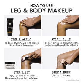 Dermablend Leg & Body Makeup Foundation SPF 25 application on leg