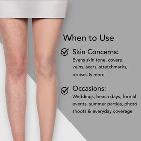 Dermablend Leg & Body Makeup Foundation SPF 25 with setting powder