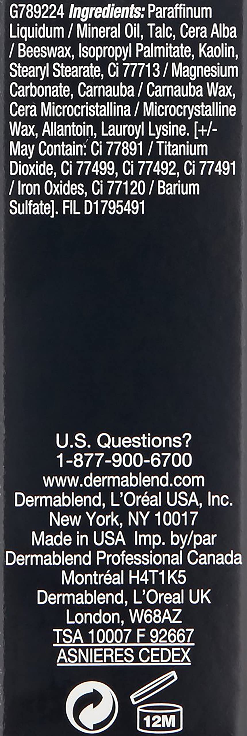 Dermablend Quick-Fix Body Makeup Stick in makeup bag