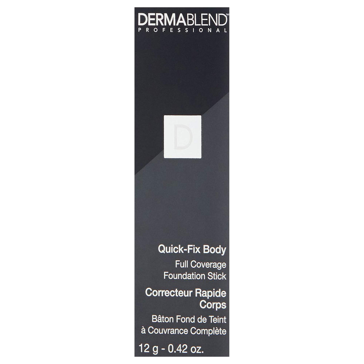 Dermablend Quick-Fix Body Makeup Stick showing full coverage