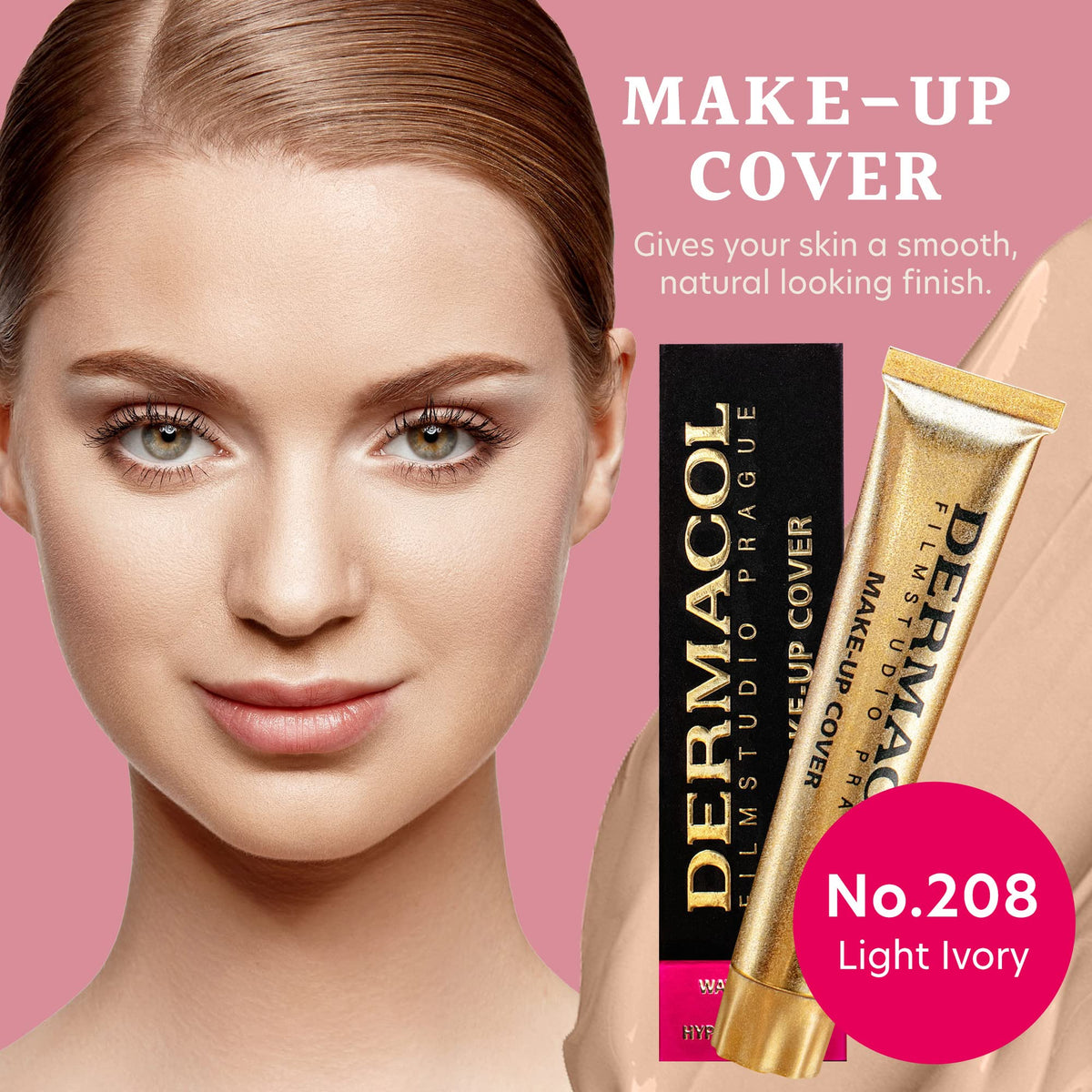 Dermacol Full Coverage Foundation No.208 packaging
