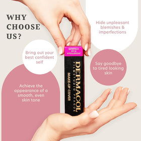 Dermacol Full Coverage Foundation No.211 in use outdoors