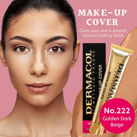 Dermacol Full Coverage Foundation No.222 swatch on skin
