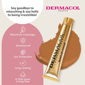 Dermacol Full Coverage Foundation packaging and product details
