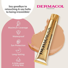 Dermacol Full Coverage Foundation SPF 30 No.218 applicator close-up