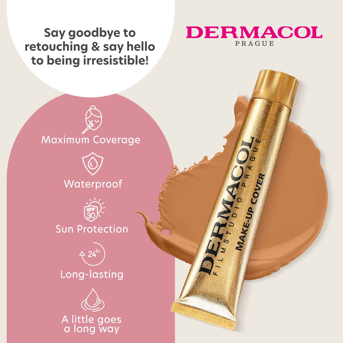 Dermacol Full Coverage Matte Foundation SPF 30 No.224 packaging