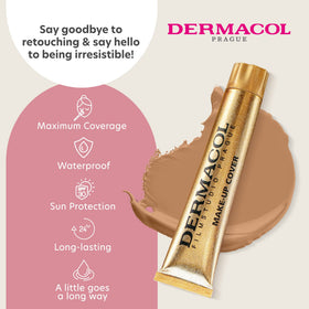 Dermacol Full Coverage Tattoo Cover Matte Foundation No.223 application on skin