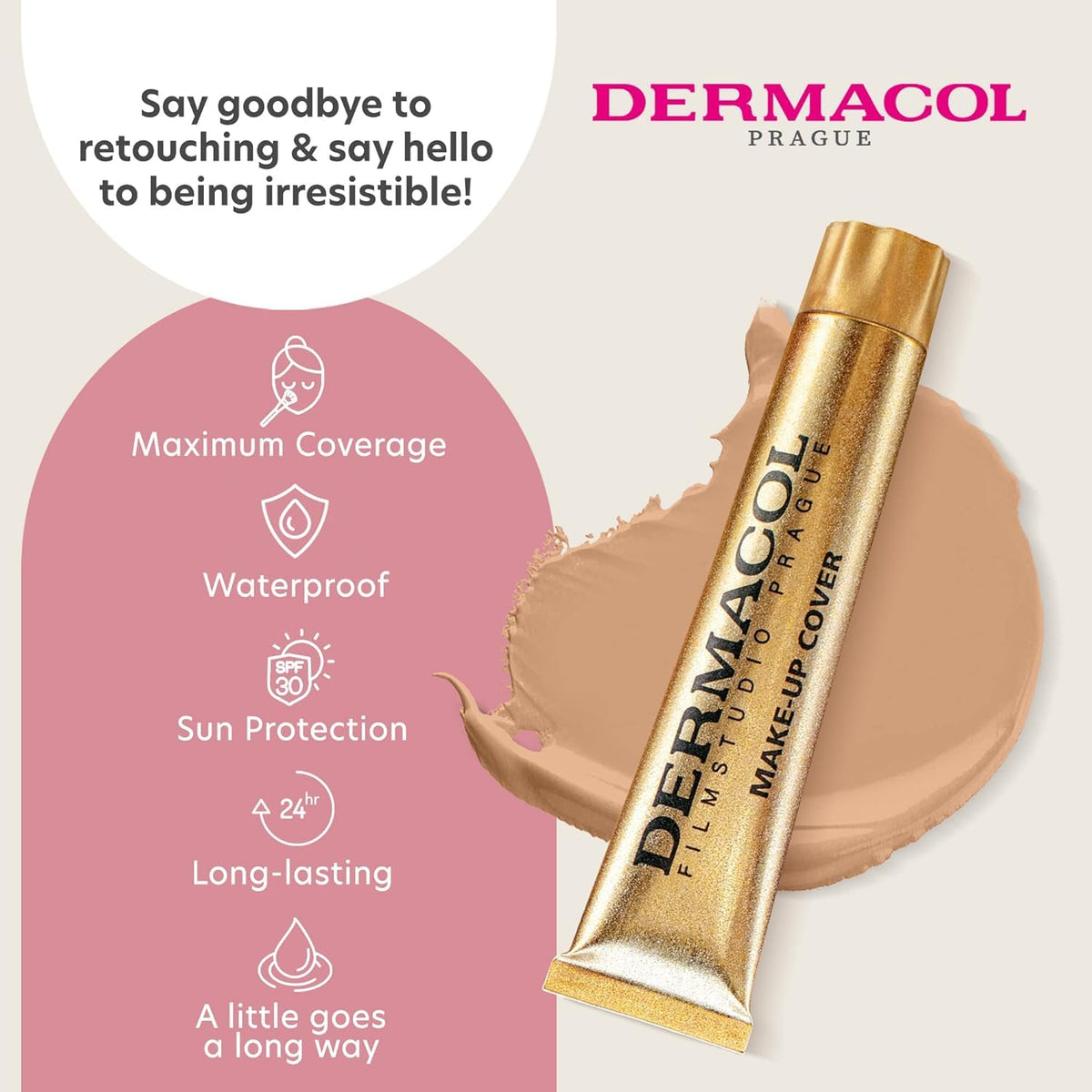 Dermacol Full Coverage Tattoo Cover Matte Foundation No.226 applicator tip