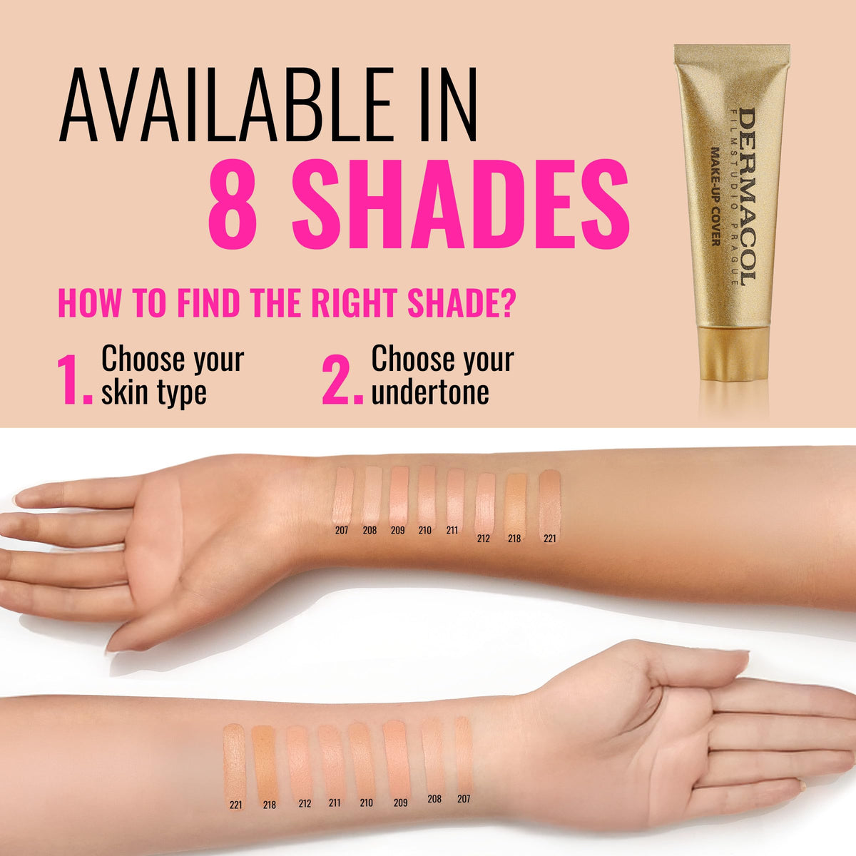 Dermacol Mini Full Coverage Foundation 13g with applicator
