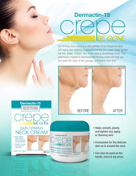 Dermactin Crepe Be Gone Firming Neck Cream jar with packaging