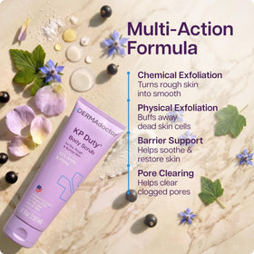 DERMAdoctor KP Bump Eraser Body Scrub with exfoliating glove