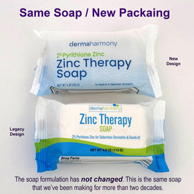 Dermaharmony soap packaging side view