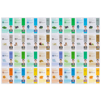 DERMAL 32 Combo Pack Korean Facial Masks front view
