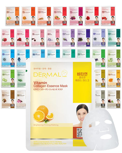 DERMAL 39 Korean Essence Sheet Mask Variety Pack front view