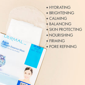 DERMAL face mask application on a model