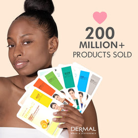 DERMAL face mask variety showcasing different types