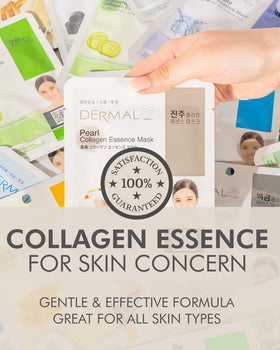 DERMAL sheet mask application on a woman's face