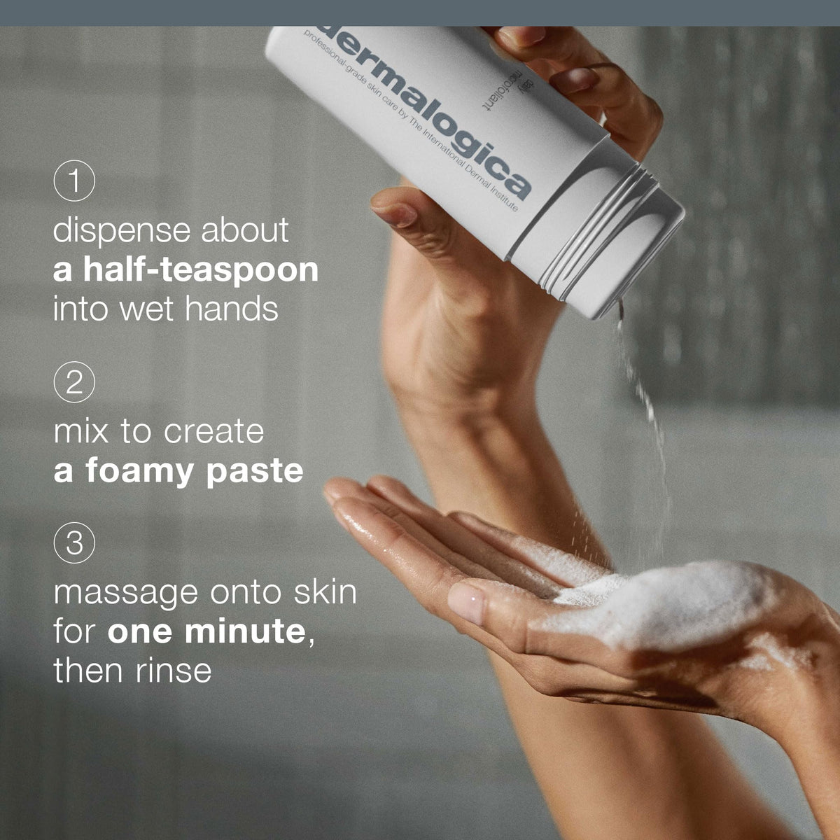 Dermalogica Daily Microfoliant in a bathroom setting