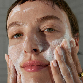 Dermalogica Daily Microfoliant powder being mixed with water