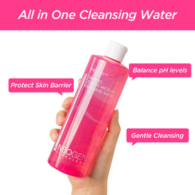 DERMALOGY Calming Cleansing Water in bathroom setting