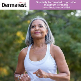 Dermarest Medicated Shampoo Plus Conditioner in a bathroom setting