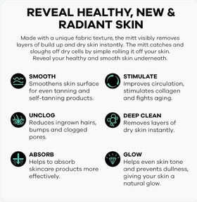 Dermasuri Deep Exfoliating Glove with Moroccan towel