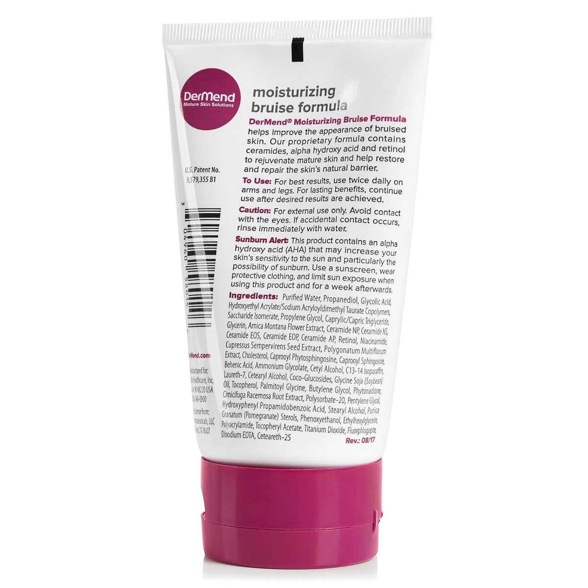 Dermend Bruise Cream 4.5 oz side view