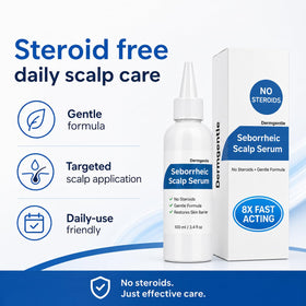 Dermgentle Scalp Serum 8X application on scalp
