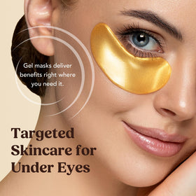 DERMORA Golden Glow Under Eye Patches with ingredients list