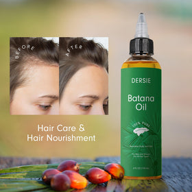 Dersie Batana Oil bottle with dropper for easy application
