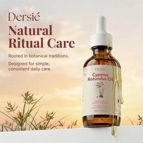 Dersie Cyperus Rotundus Oil with plant background