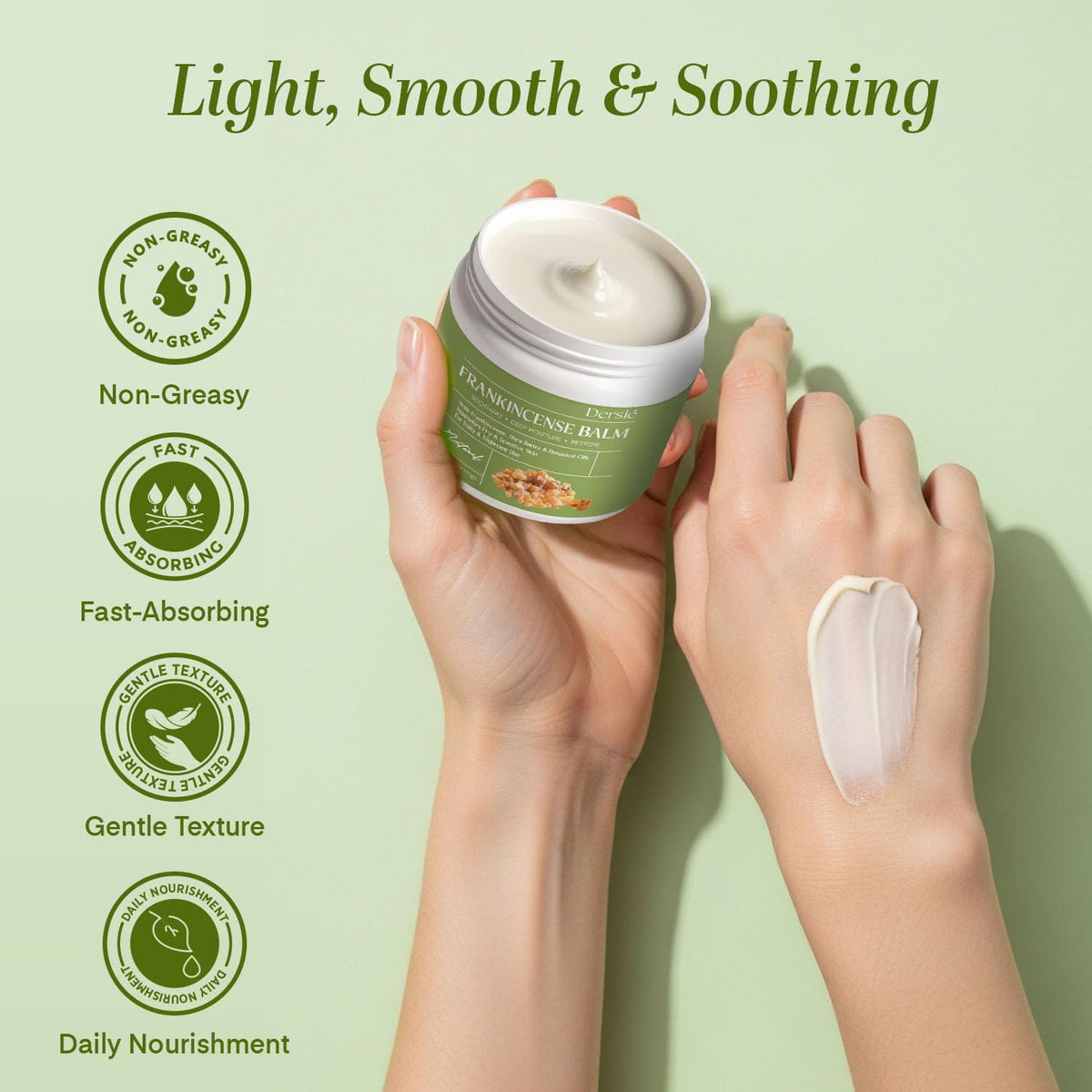 Dersie Frankincense Balm in a natural setting