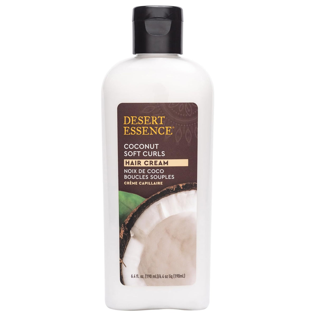 Desert Essence Coconut Soft Curls Hair Cream 200g back view