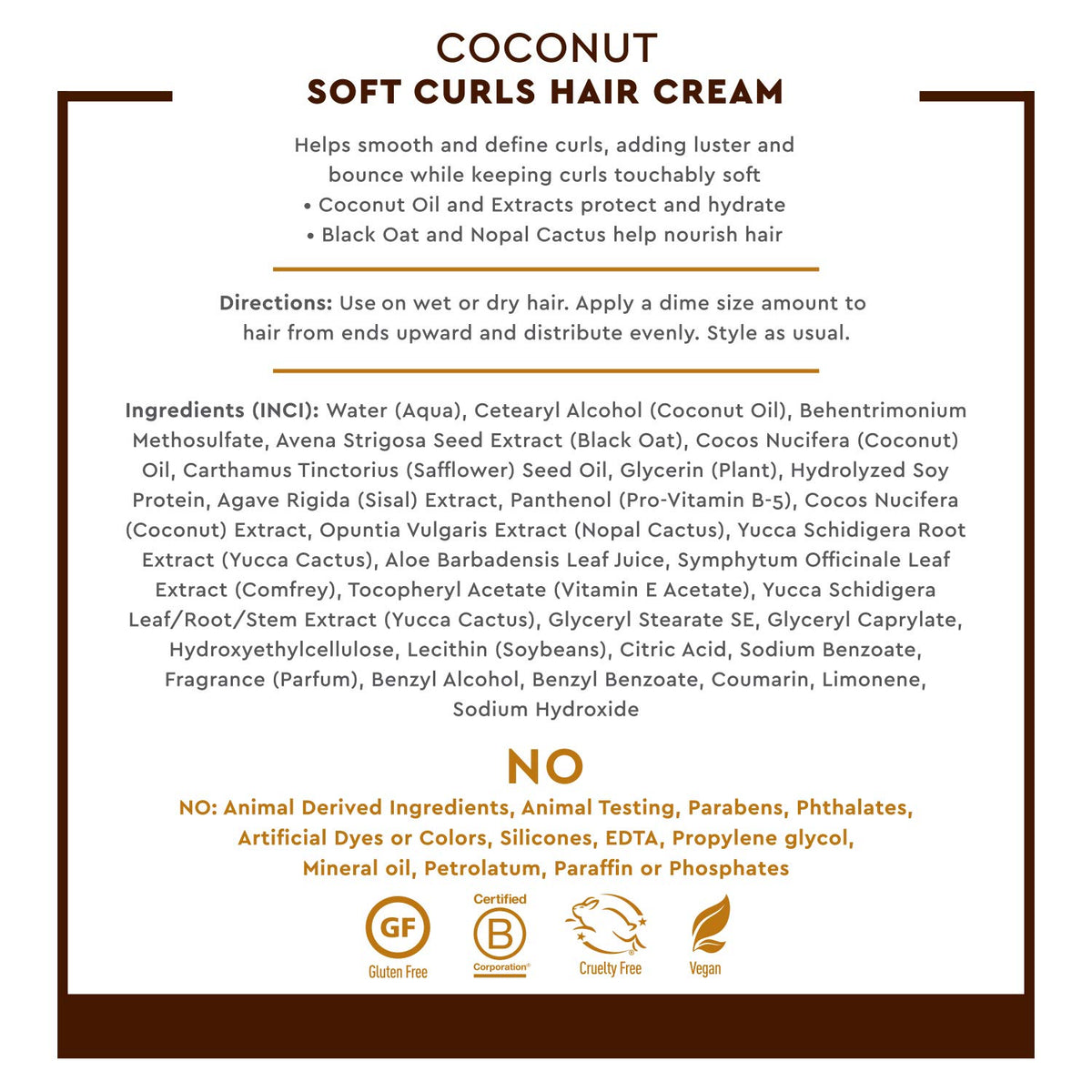 Desert Essence Coconut Soft Curls Hair Cream in a bathroom setting