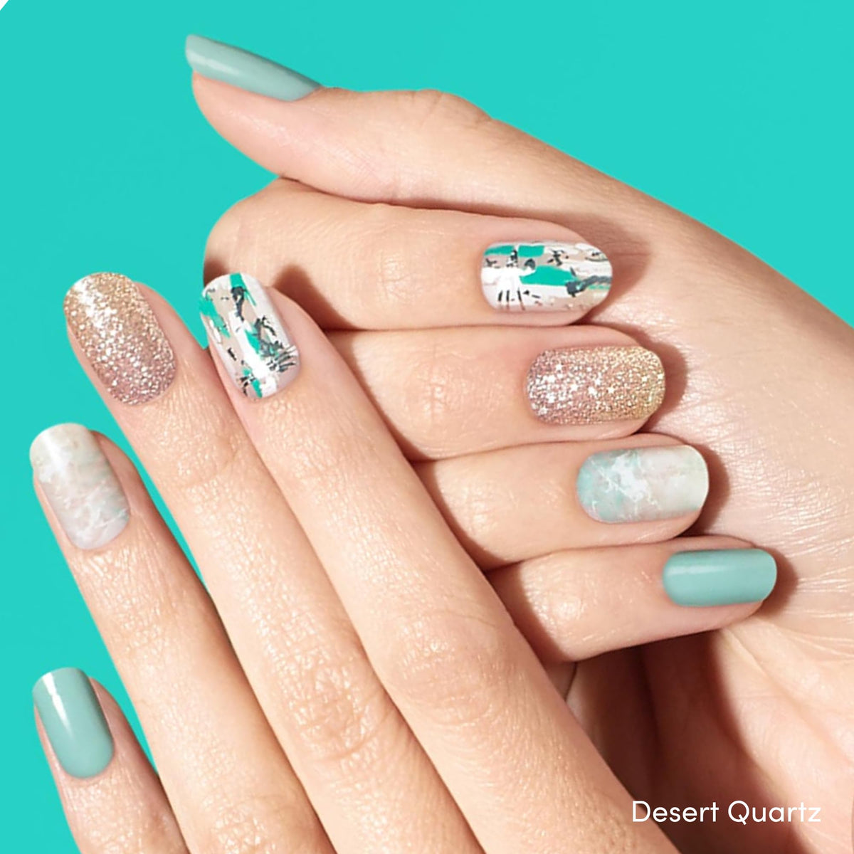 Desert Quartz nail strip set from Dashing Diva