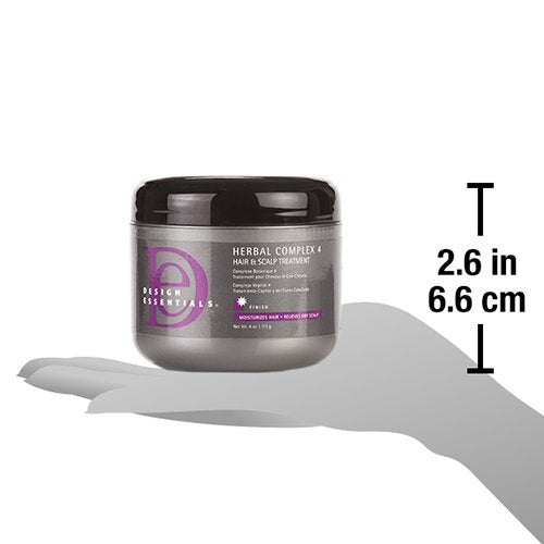 Design Essentials Herbal Complex 4 Hair & Scalp texture close-up