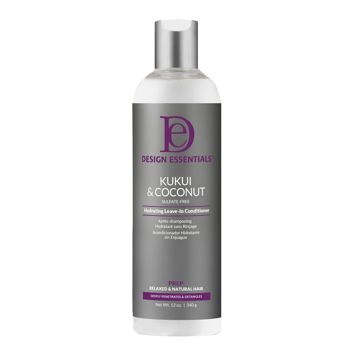 Design Essentials Kukui & Coconut Leave-In Conditioner 8 Oz front view