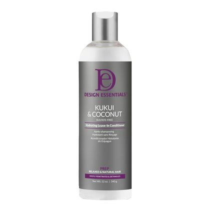 Design Essentials Kukui & Coconut Leave-In Conditioner 8 Oz front view