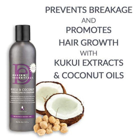 Design Essentials Kukui & Coconut Leave-In Conditioner 8 Oz with coconut and kukui nuts