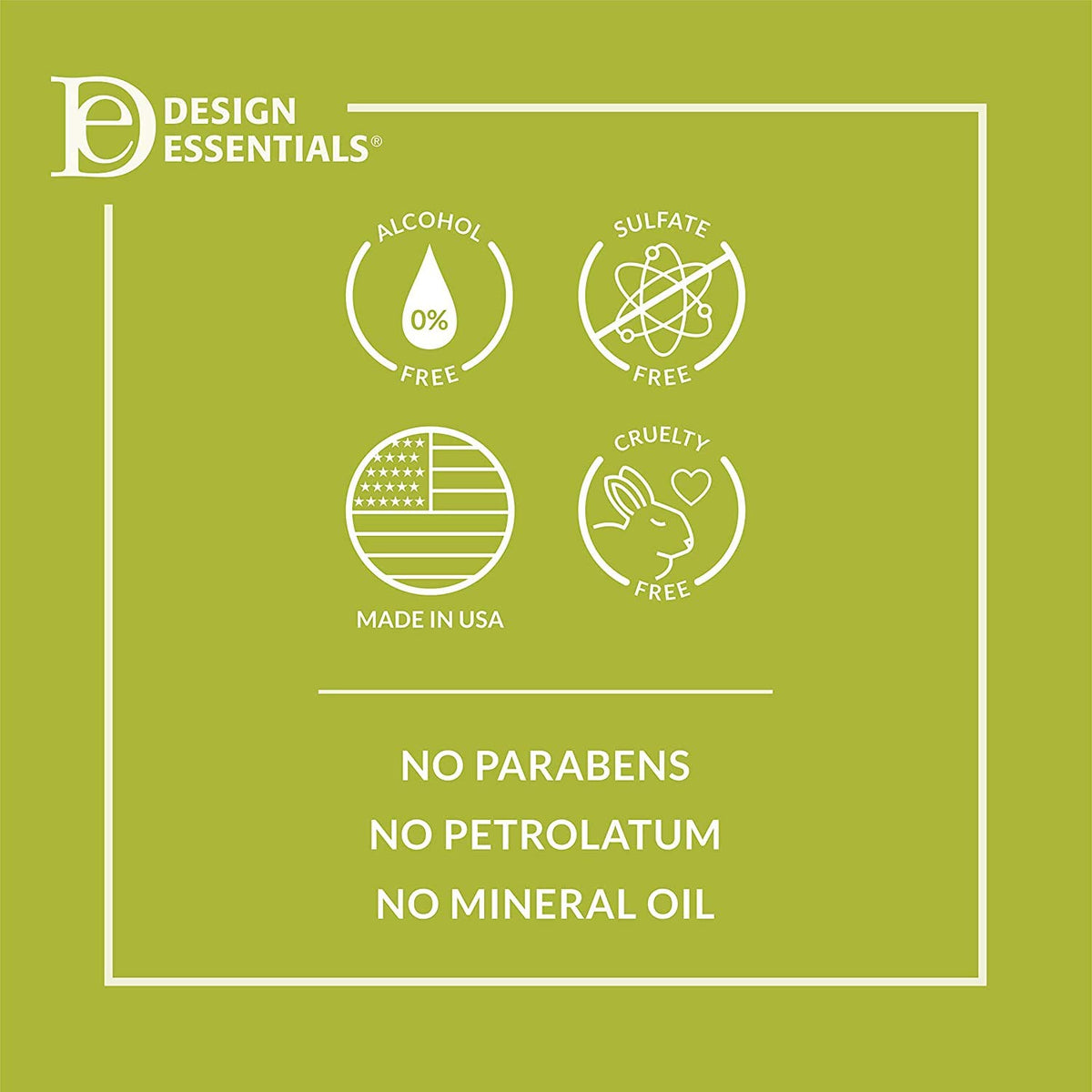 Design Essentials shampoo with soft curls background