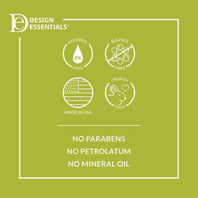 Design Essentials shampoo with soft curls background