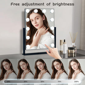 Detachable 10X magnifying mirror close-up on Kotdning Vanity Mirror