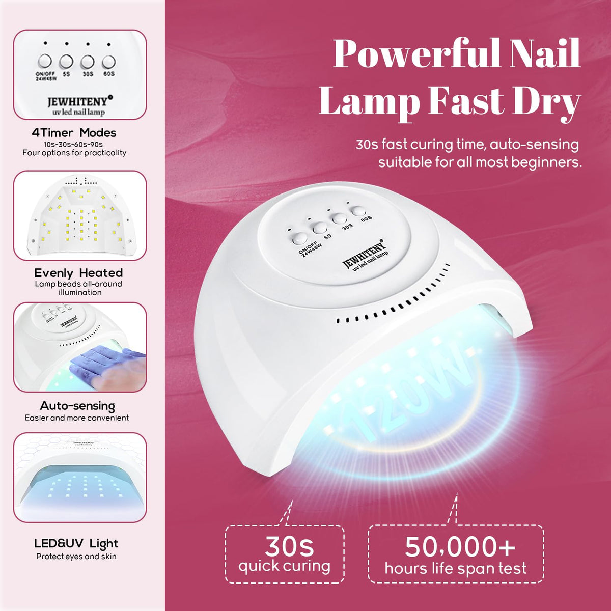 Detachable bottom of JEWHITENY Nail Lamp