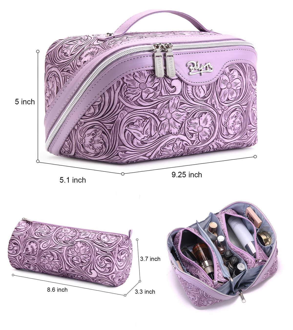 Detachable makeup pouches from BOYATU Travel Makeup Bags Set