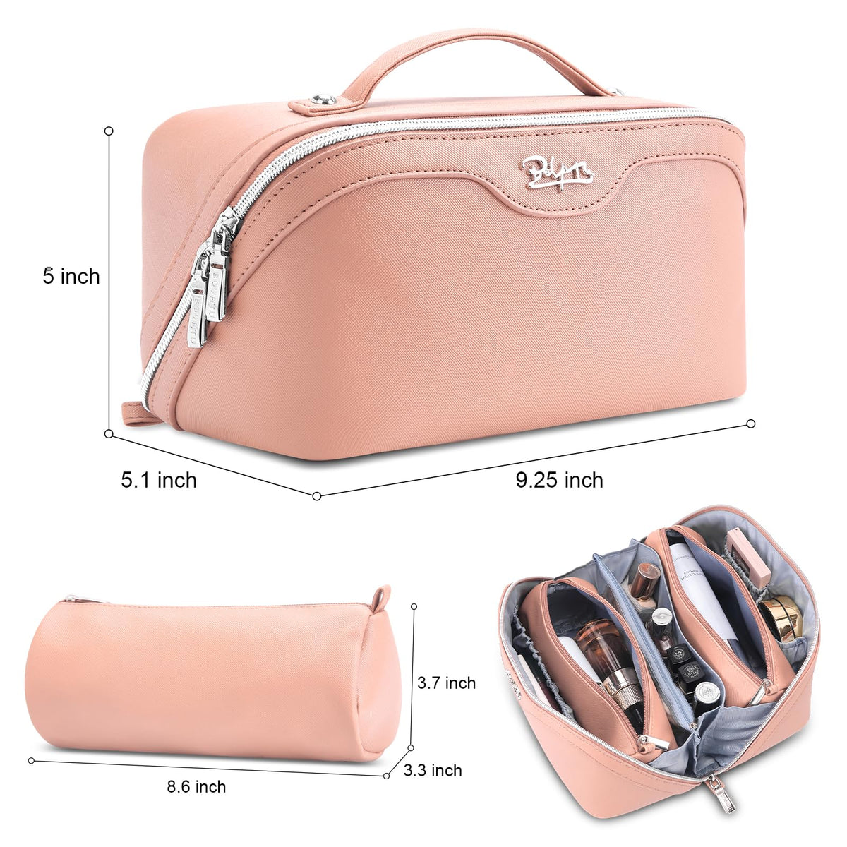 Detachable zipper storage bags from BOYATU makeup bag set