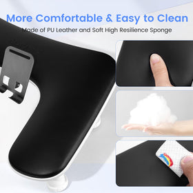 Detail of the silicone pads on the bottom of Quaferen U-Shaped Manicure Arm Rest