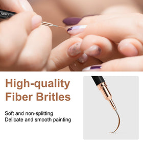 Detailed view of Artdone nail art pen with easy grip handle