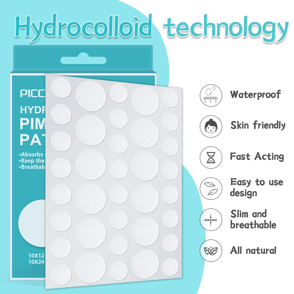 Detailed view of PICcircuit Pimple Patches texture