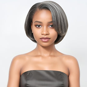 Detailed view of the 5x5 HD lace on the HANASCC wig
