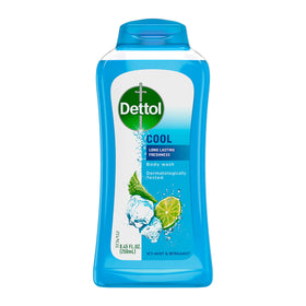 Dettol Cool Body Wash front view with mint and bergamot